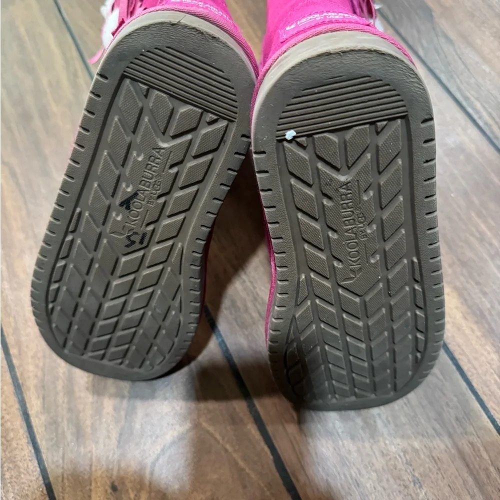 KOOLABURRA BY UGG Suede bow tall pink boots size 4
